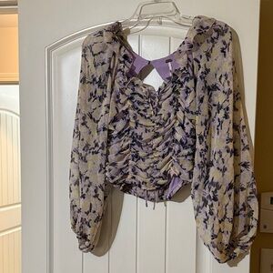 Floral Purple Women's Top